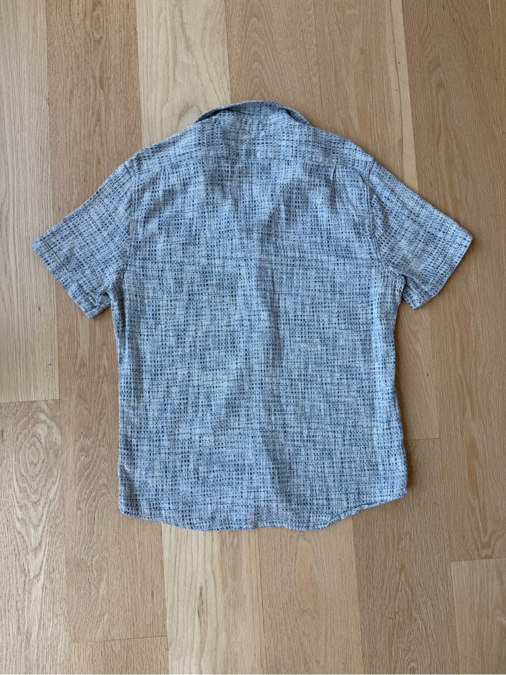 The Normal Brand Freshwater Short Sleeve Button Up Shirt Blue Multi XL - Picture 7 of 7